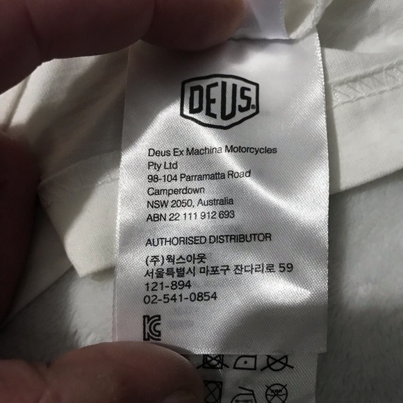 Deus Ex Machina Off White Long Sleeve Crew Neck Tee - Picture 8 of 11